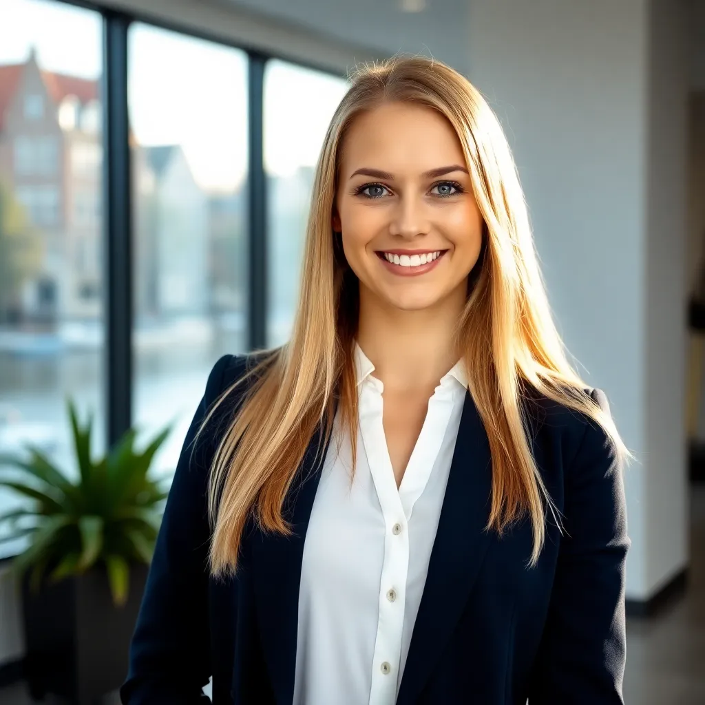 Nederlandse professional die financiële planning doet met laptop en documenten